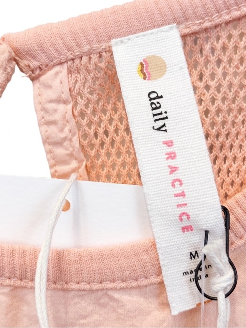 ANTHROPOLOGIE Daily Practice Hill Up Tiered Midi Dress Pink Size Medium NWT - Picture 6 of 6